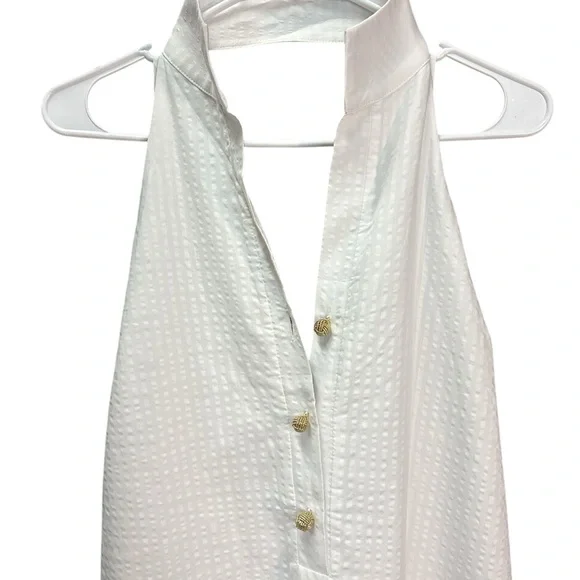 NWT Tuckernuck Jagger White Seersucker Midi Dress 265361 - Size Small - Picture 7 of 9